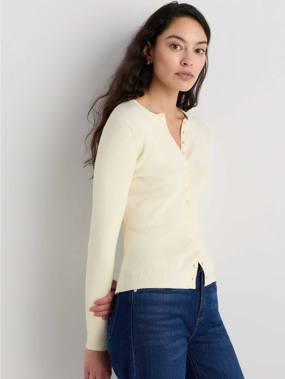 NWT QUINCE COTTON CASHMERE CARDIGAN